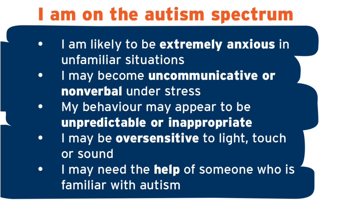 Autistic Alert card print 1